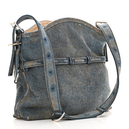Givenchy Washed Denim Medium Voyou Bag Military Blue 3 of 13