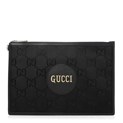 Gucci Econyl Nylon Monogram Off The Grid Zip Pouch Black 1 of 4
