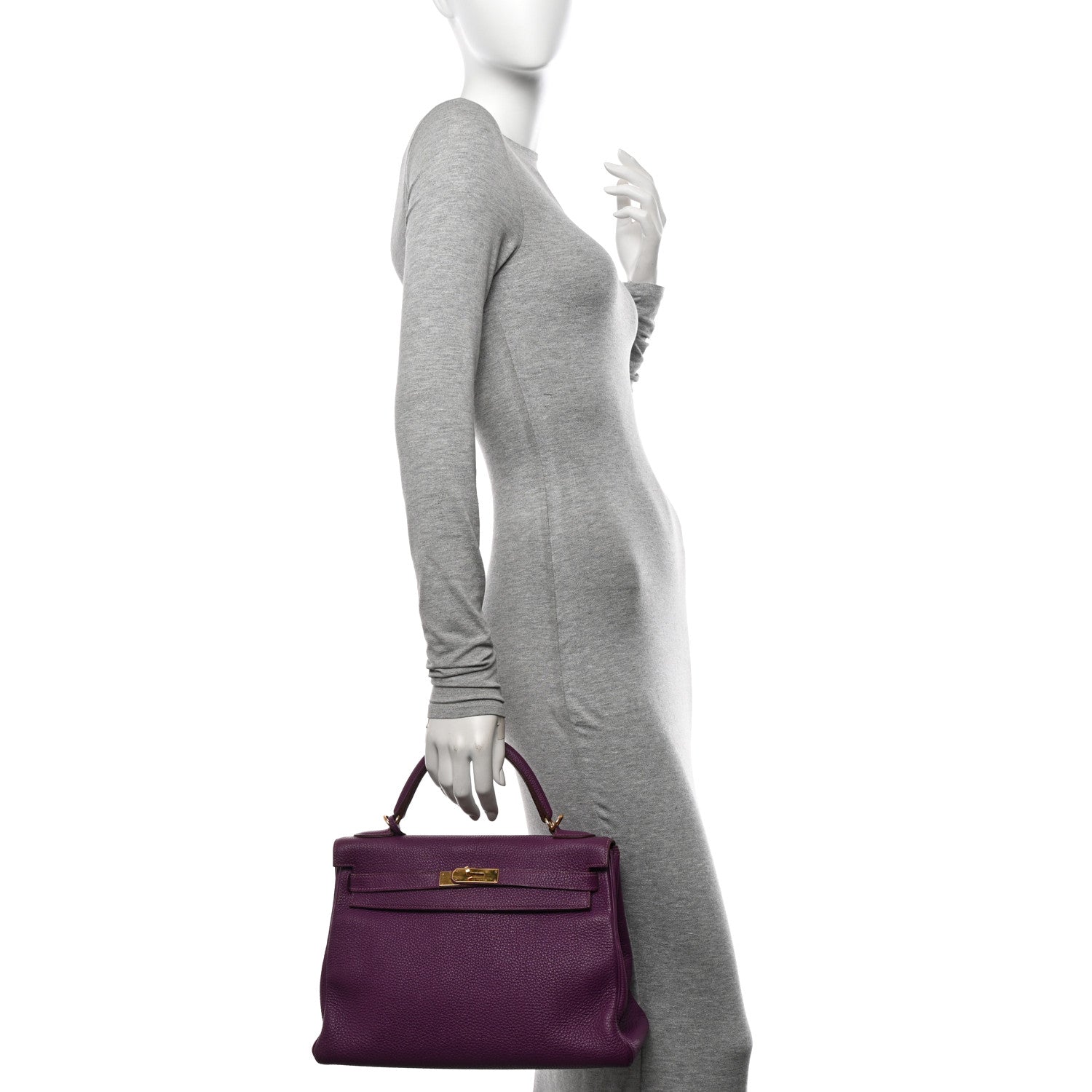 Hermes Togo Kelly Retourne 32 Anemone 2 of 13