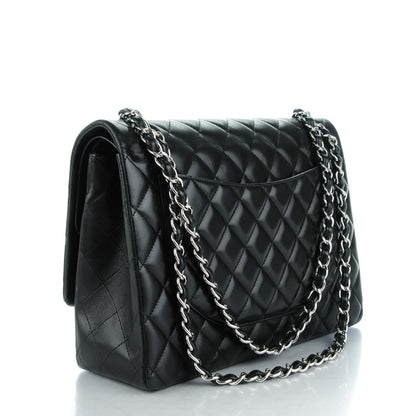 Chanel Lambskin Quilted Maxi Double Flap Black 3 of 8