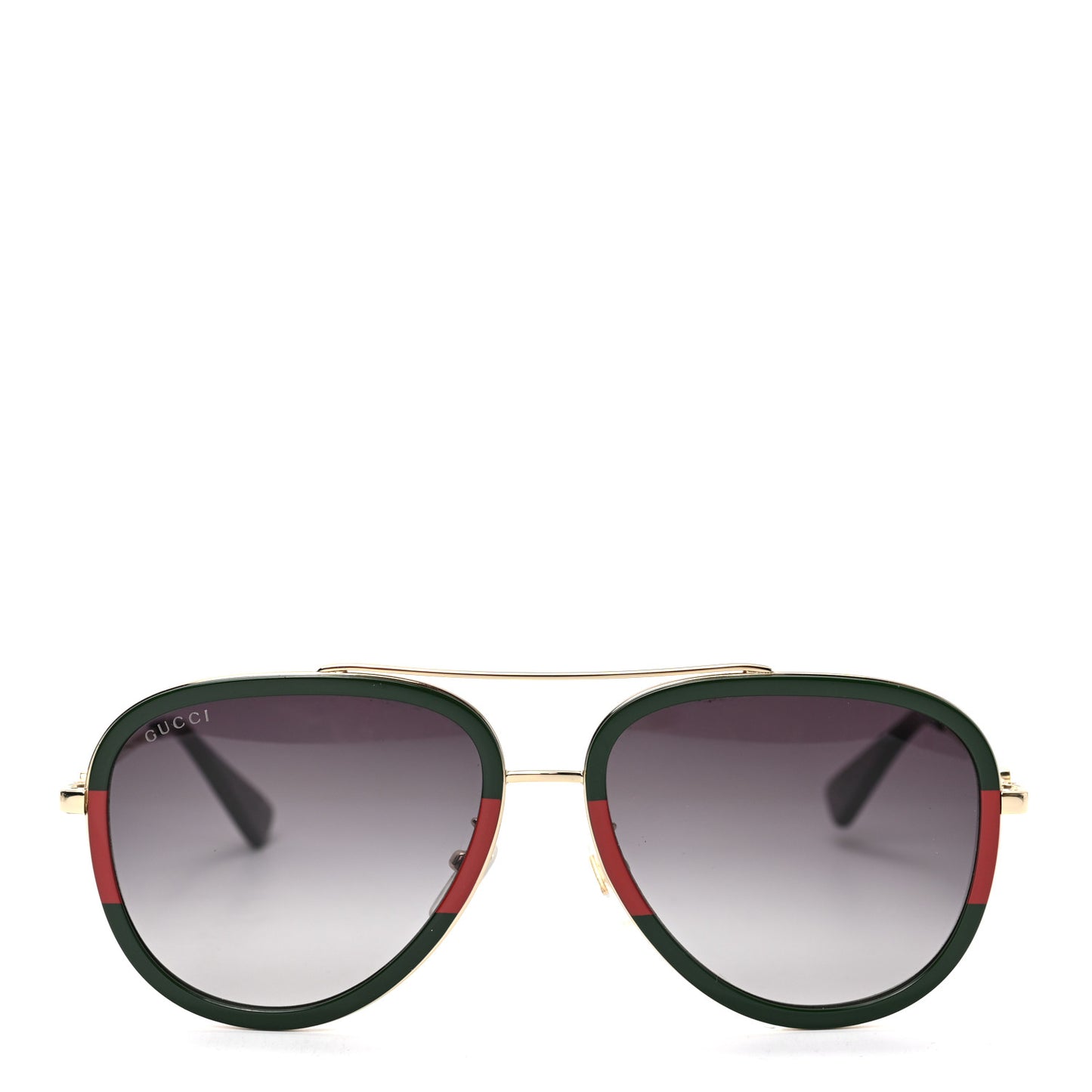 Metal Web Aviator Sunglasses GG0062S Green Red