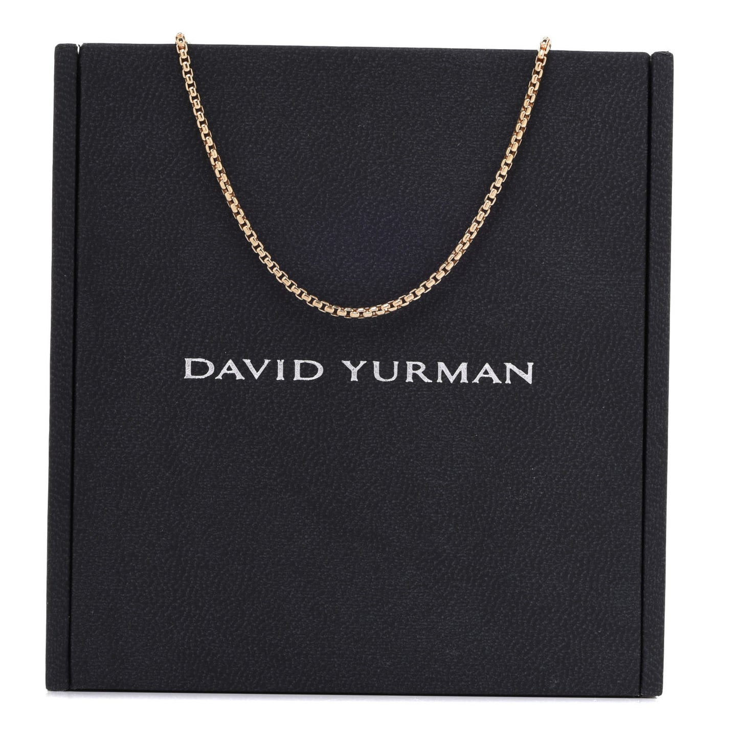 18K Yellow Gold 1.7mm Box Chain Necklace 18"