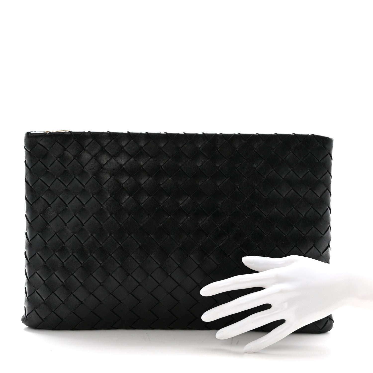 Bottega Veneta Nappa Intrecciato Large Flat Pouch Black 2 of 6