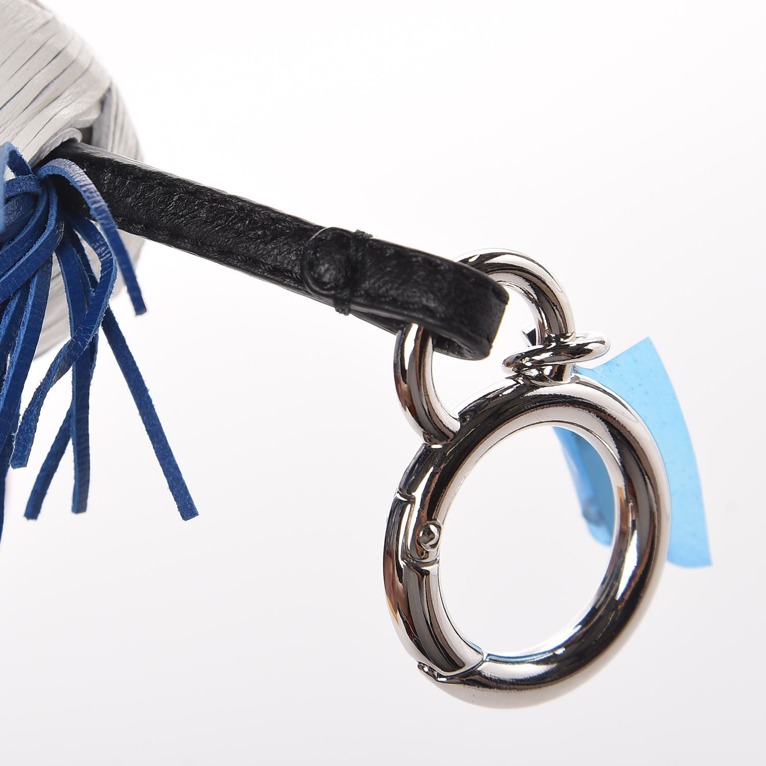 Fendi Nappa Mini Karlito Bag Charm Zaffiro 3 of 4