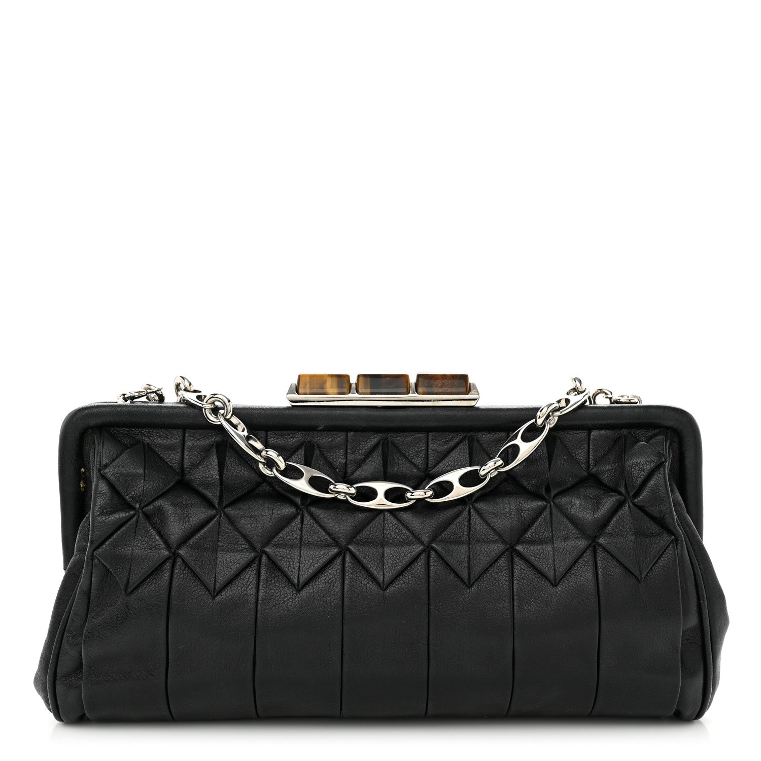 Salvatore Ferragamo Clutch On Chain Black 1 of 12