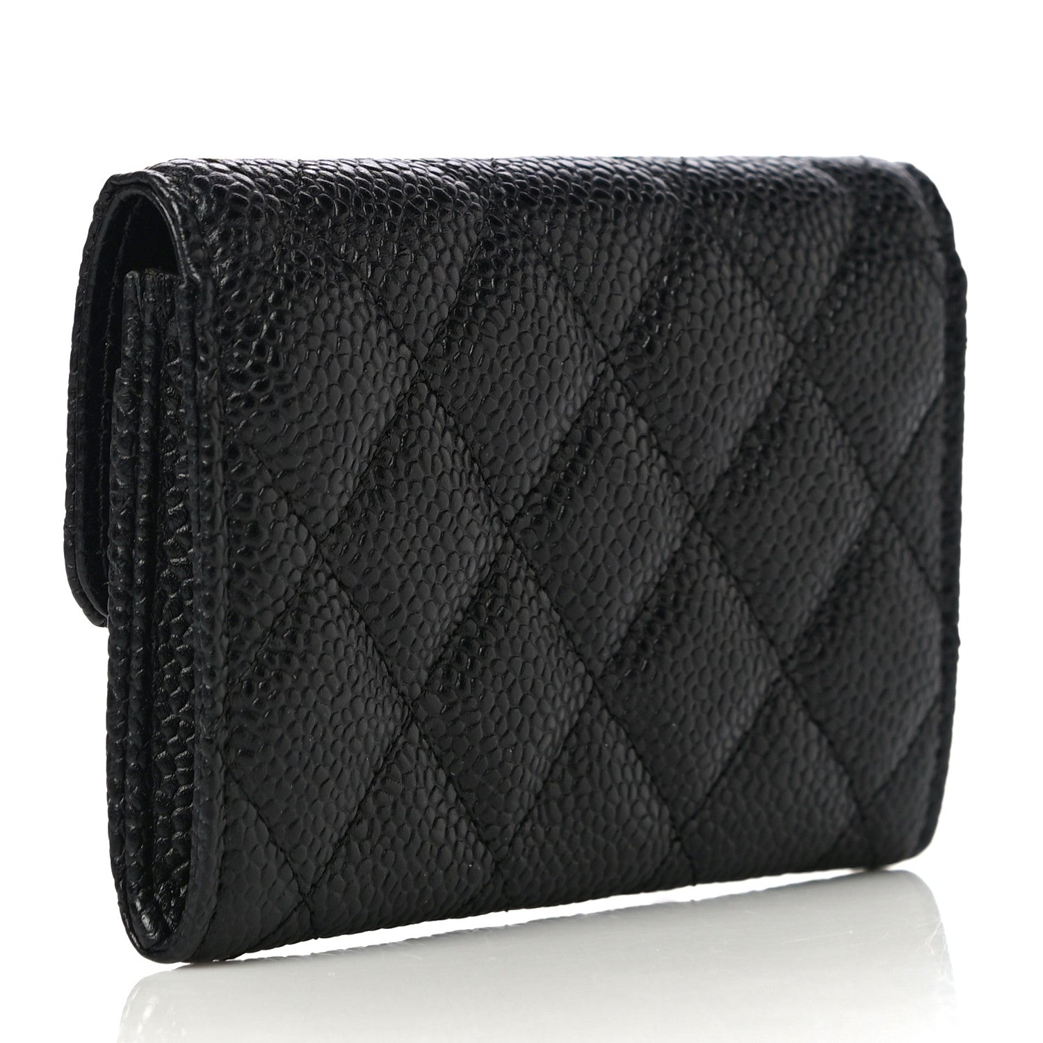 Chanel Caviar Quilted Flap Card Holder Black 3 of 12