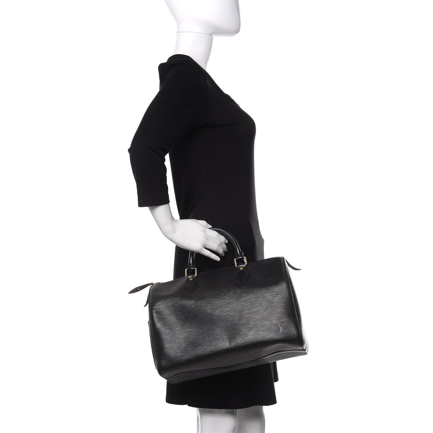 Louis Vuitton Epi Speedy 30 Black 2 of 10