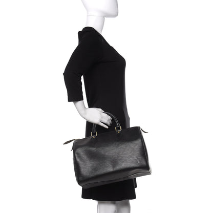 Louis Vuitton Epi Speedy 30 Black 2 of 10