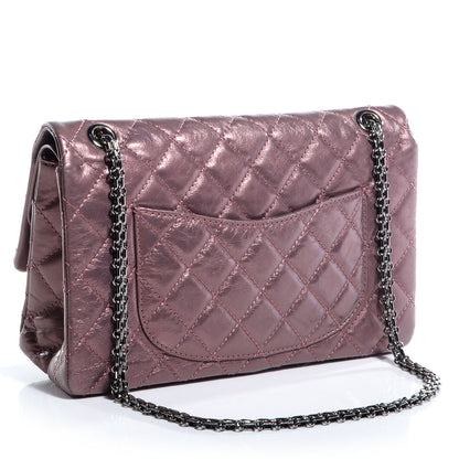Chanel Calfskin 2.55 Reissue 226 Flap Metallic Rose Fonce 3 of 7