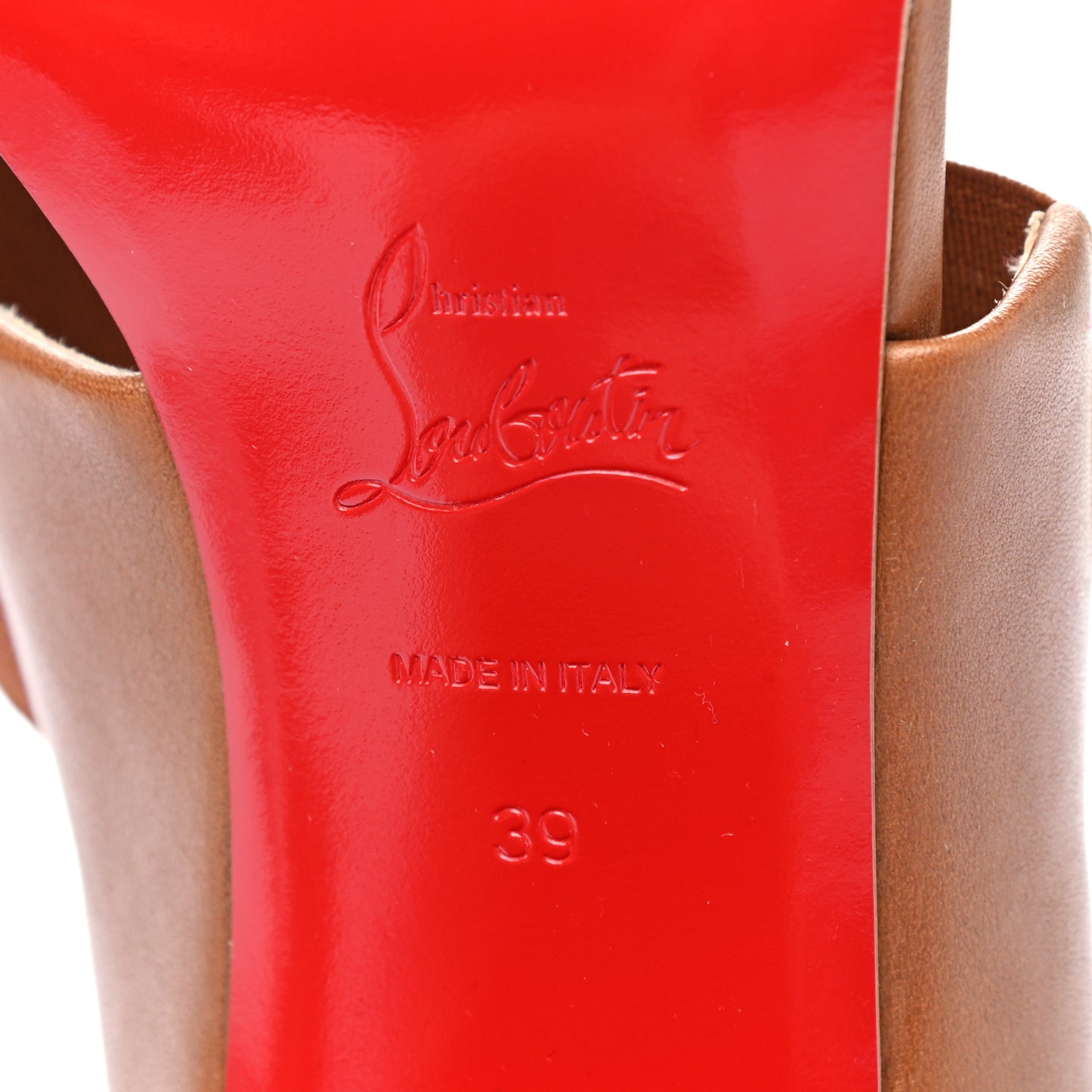 Elastic Nappa Patrouille 85 Heel Sandals 39 Cafe Creme