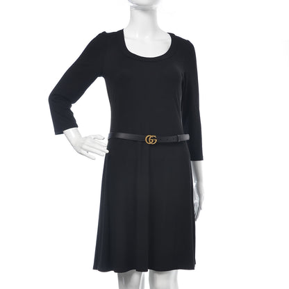 Gucci Calfskin Double G 20mm Belt 85 34 Black 2 of 6