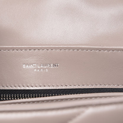 Saint Laurent Calfskin Y Quilted Monogram Toy Loulou Crossbody Bag Pink 6 of 10
