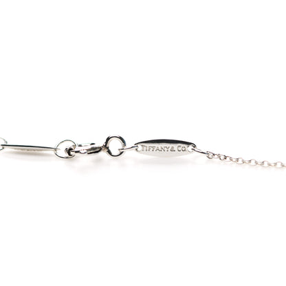 Tiffany Sterling Silver Diamond .09ct Elsa Peretti Diamonds by the Yard Pendant Necklace 4 of 7