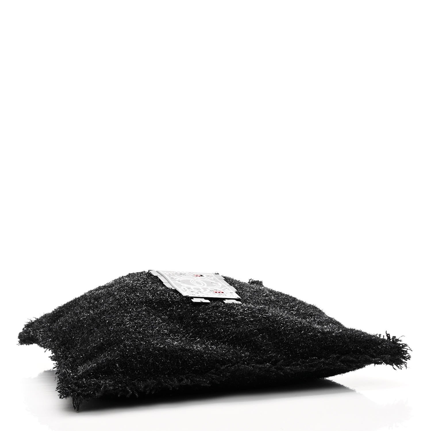 Chanel Tweed Resin Strass Large Robot Shopping Bag Black 3 of 9