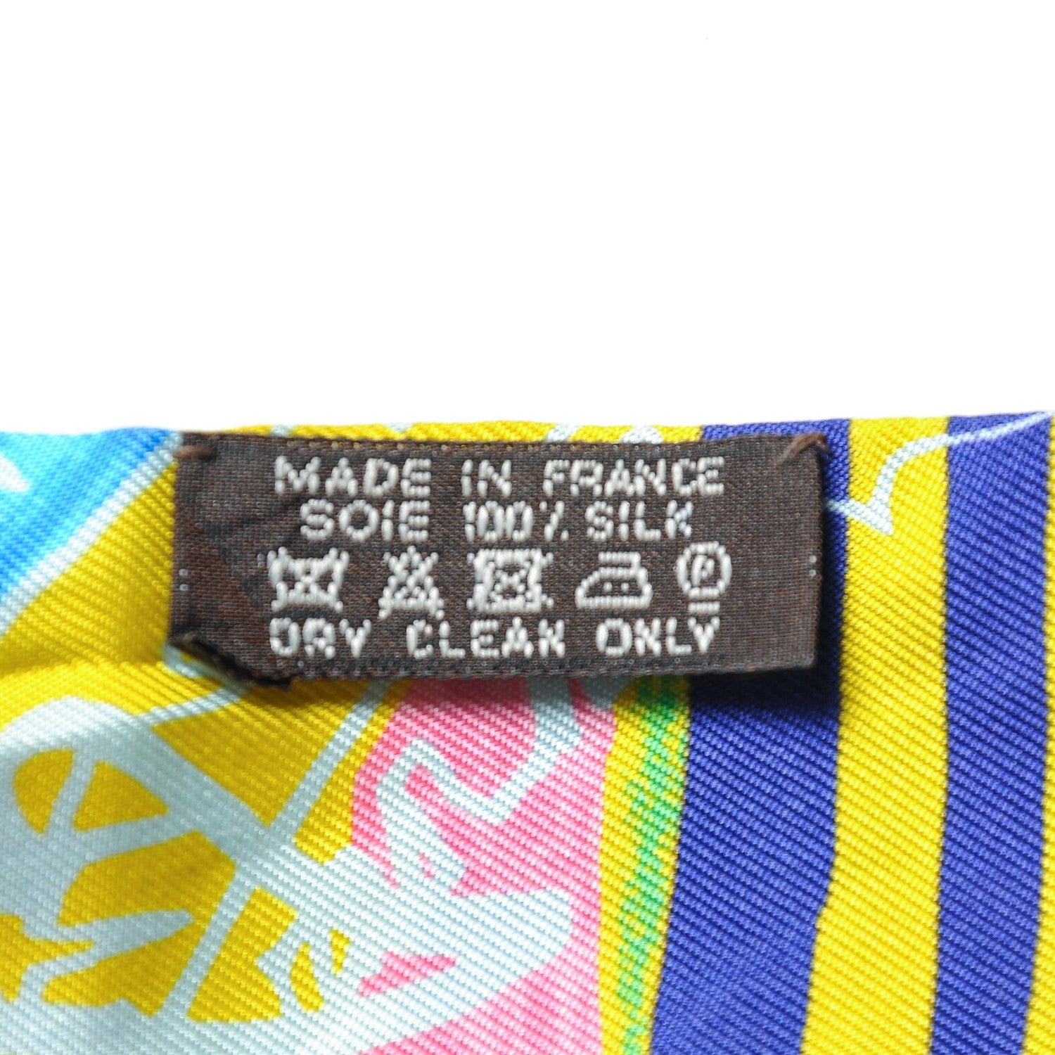 Hermes Silk Modernisme Tropical Twilly Jaune Vif Vert Rose 5 of 5