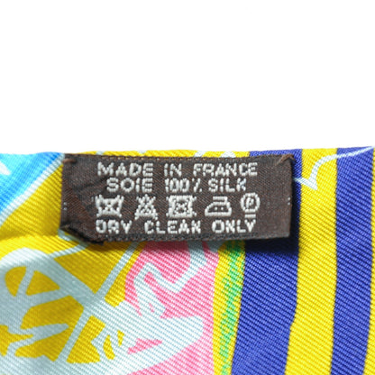 Hermes Silk Modernisme Tropical Twilly Jaune Vif Vert Rose 5 of 5