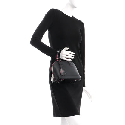 Louis Vuitton Epi Alma BB Black Hot Pink 3 of 10