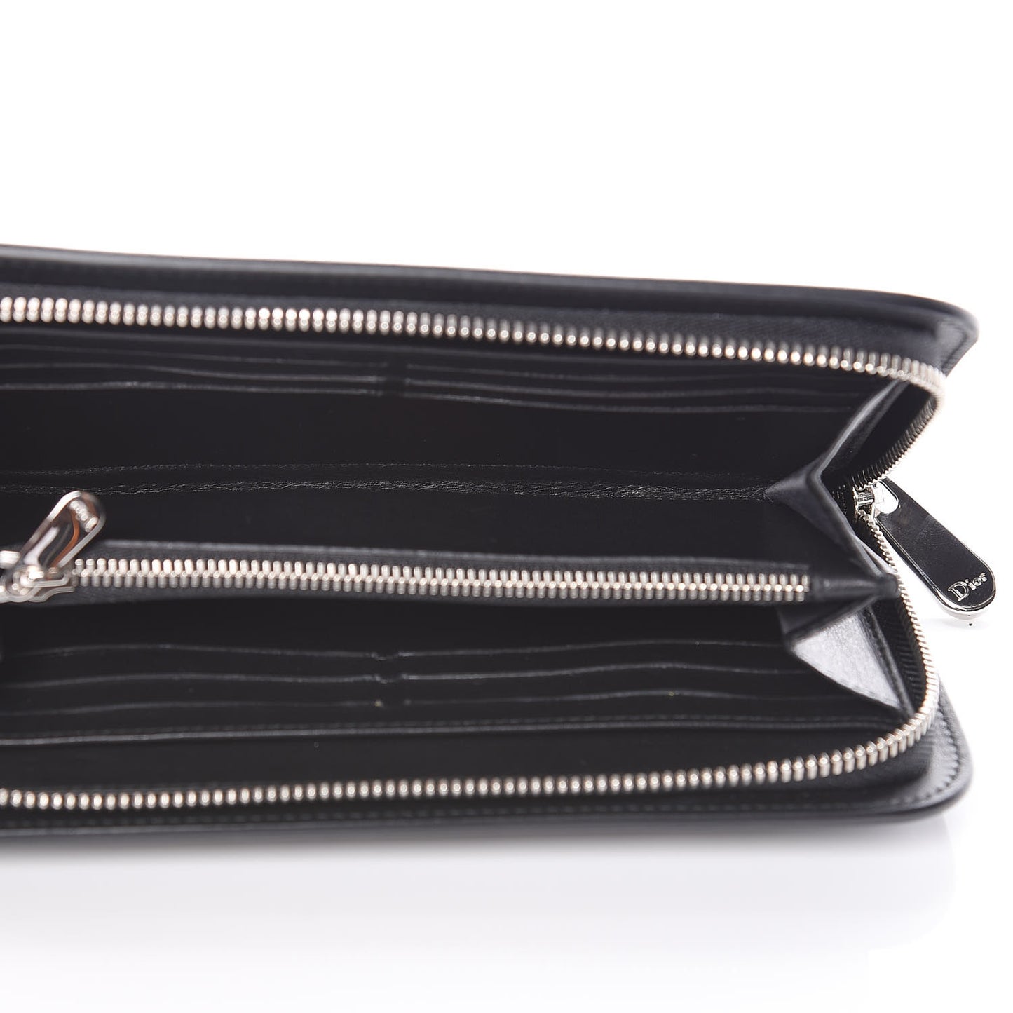 Calfskin Paradise Diorissimo Voyageur Wallet Black