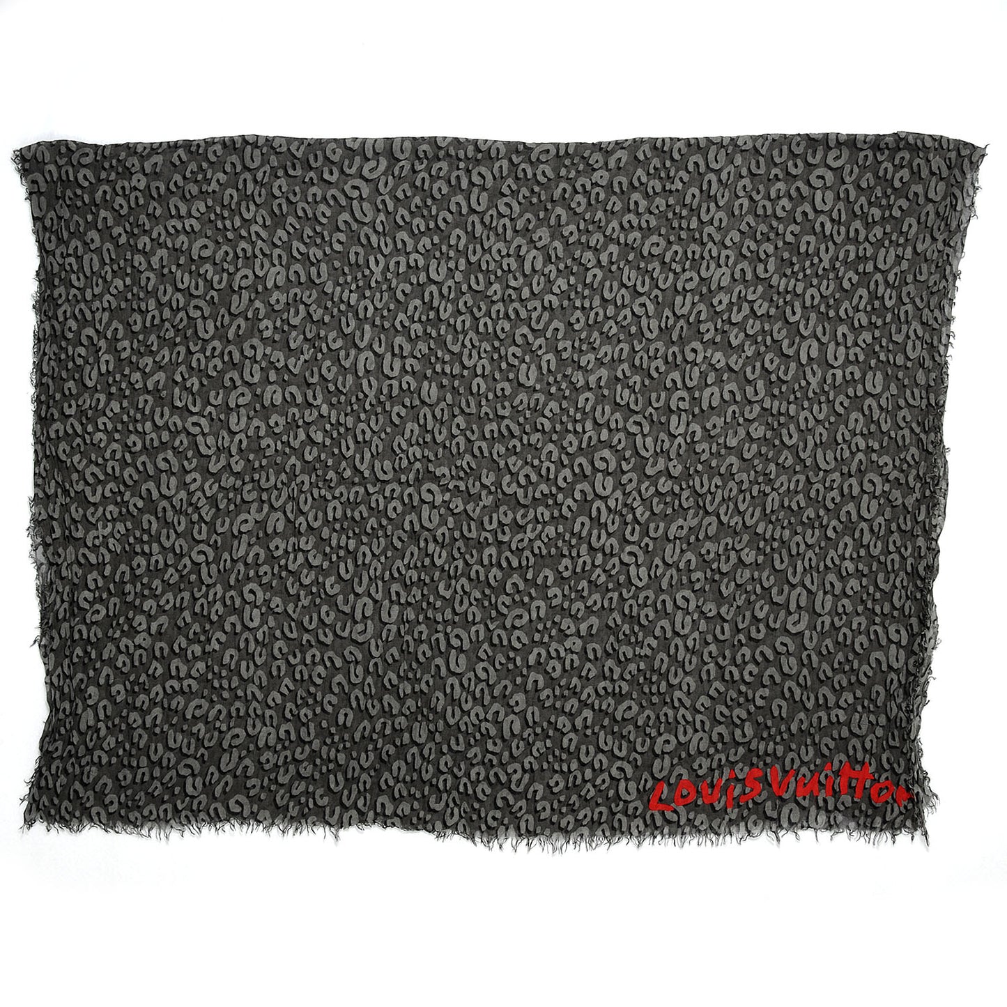 Cashmere Silk Leopard Stole Gres