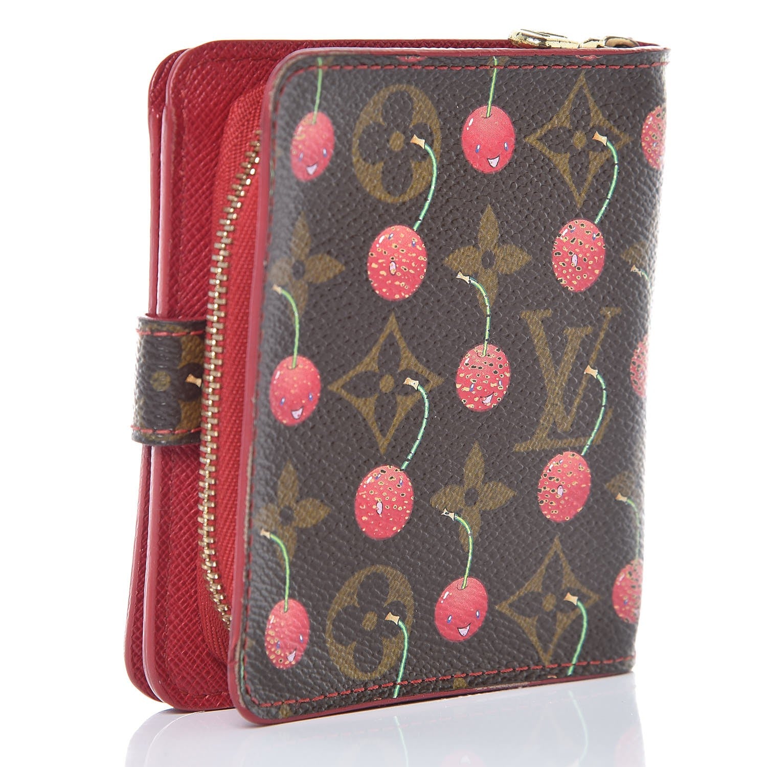 Louis Vuitton Monogram Cerises Compact Zippe Wallet 3 of 14