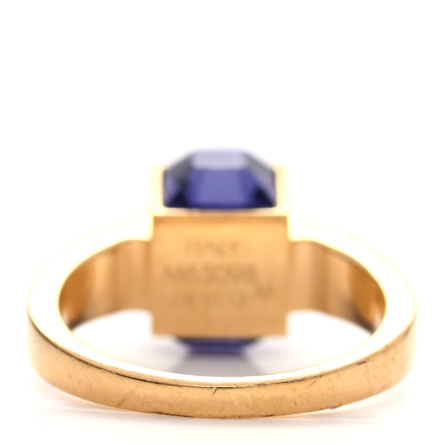 Louis Vuitton Swarovski Gamble Ring Medium 5 Azur Gold 3 of 4