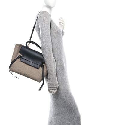 Celine Felt Smooth Calfskin Mini Belt Bag Beige 2 of 10