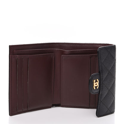 Chanel Caviar Quilted Compact Flap Wallet Black 4 of 10