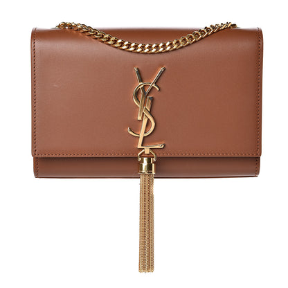 Saint Laurent Calfskin Small Classic Monogram Kate Tassel Satchel Fauve 1 of 10