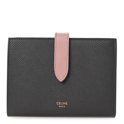 Celine Grained Calfskin Medium Multifunction Strap Wallet Grey Vintage Pink 1 of 9