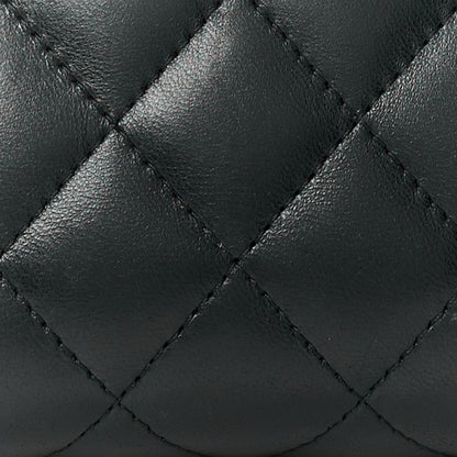 Chanel Lambskin Quilted Cosmetic Cas Black 8 of 10