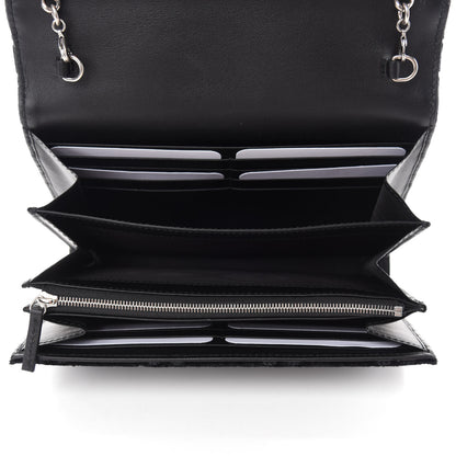 Gucci Velvet GG Monogram Mini Dionysus Chain Wallet Black 5 of 10