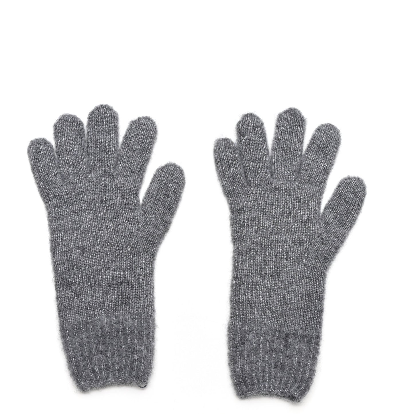 Cashmere Silk Knit Diva Gloves S Gris