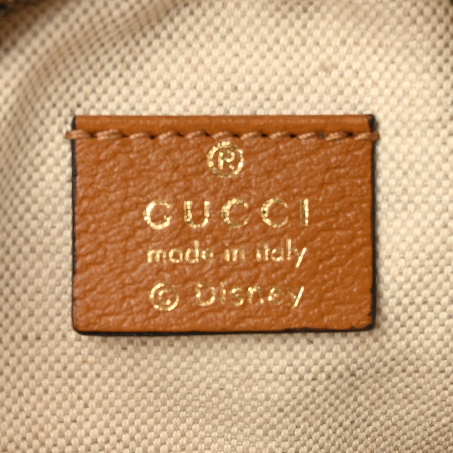 Gucci X DISNEY Mini Vintage GG Supreme Monogram Mickey Mouse Round Shoulder Bag Beige Vintage Sun Oil 6 of 11