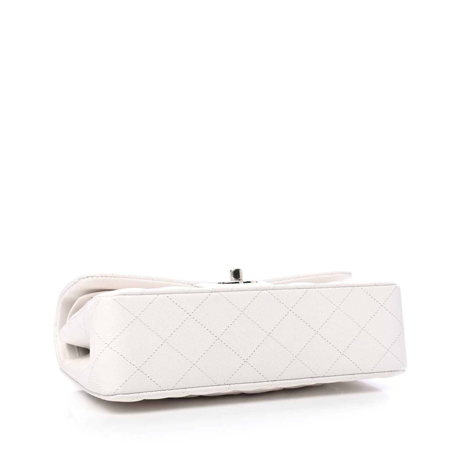 Chanel Caviar Quilted Small Double Flap White 3 of 4