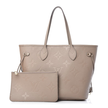 Louis Vuitton Empreinte Monogram Giant Neverfull MM Tourterelle 1 of 9