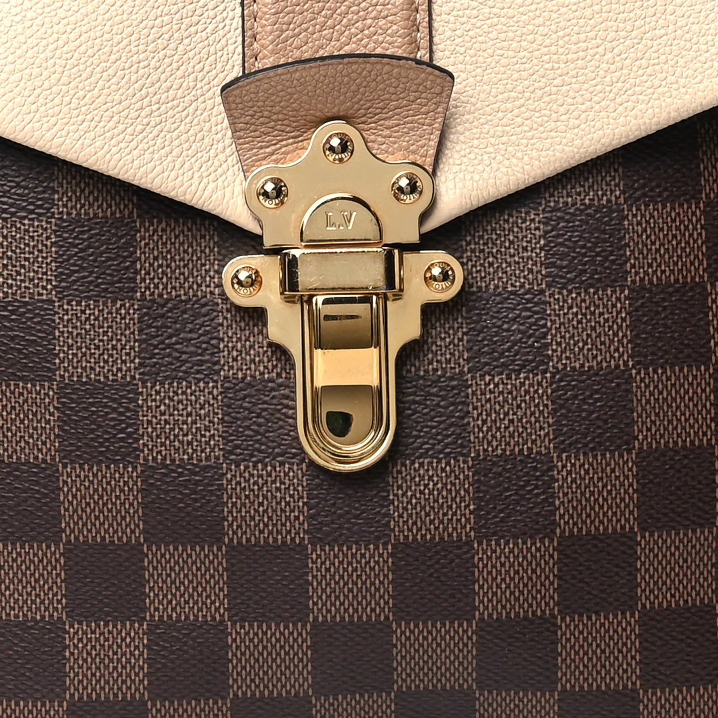 Damier Ebene Clapton Backpack Creme