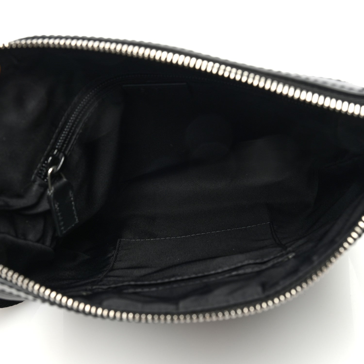 Gucci Techno Canvas Selleria Calfskin Web Small Flat Messenger Bag Black 5 of 10