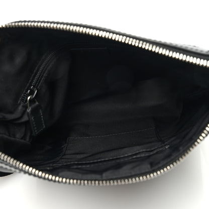 Gucci Techno Canvas Selleria Calfskin Web Small Flat Messenger Bag Black 5 of 10