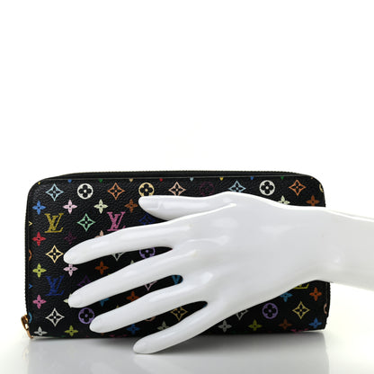 Louis Vuitton Monogram Multicolor Zippy Wallet Black Grenade 2 of 7
