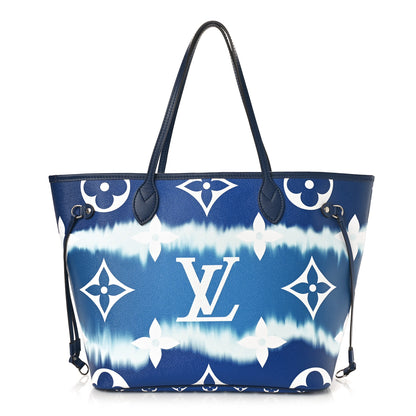 Louis Vuitton Monogram Escale Neverfull MM Blue 1 of 9