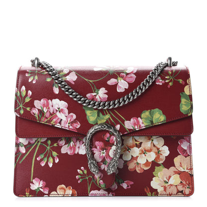 Gucci Calfskin Blooms Print Medium Dionysus Shoulder Bag Romantic Cherry Multicolor 1 of 11