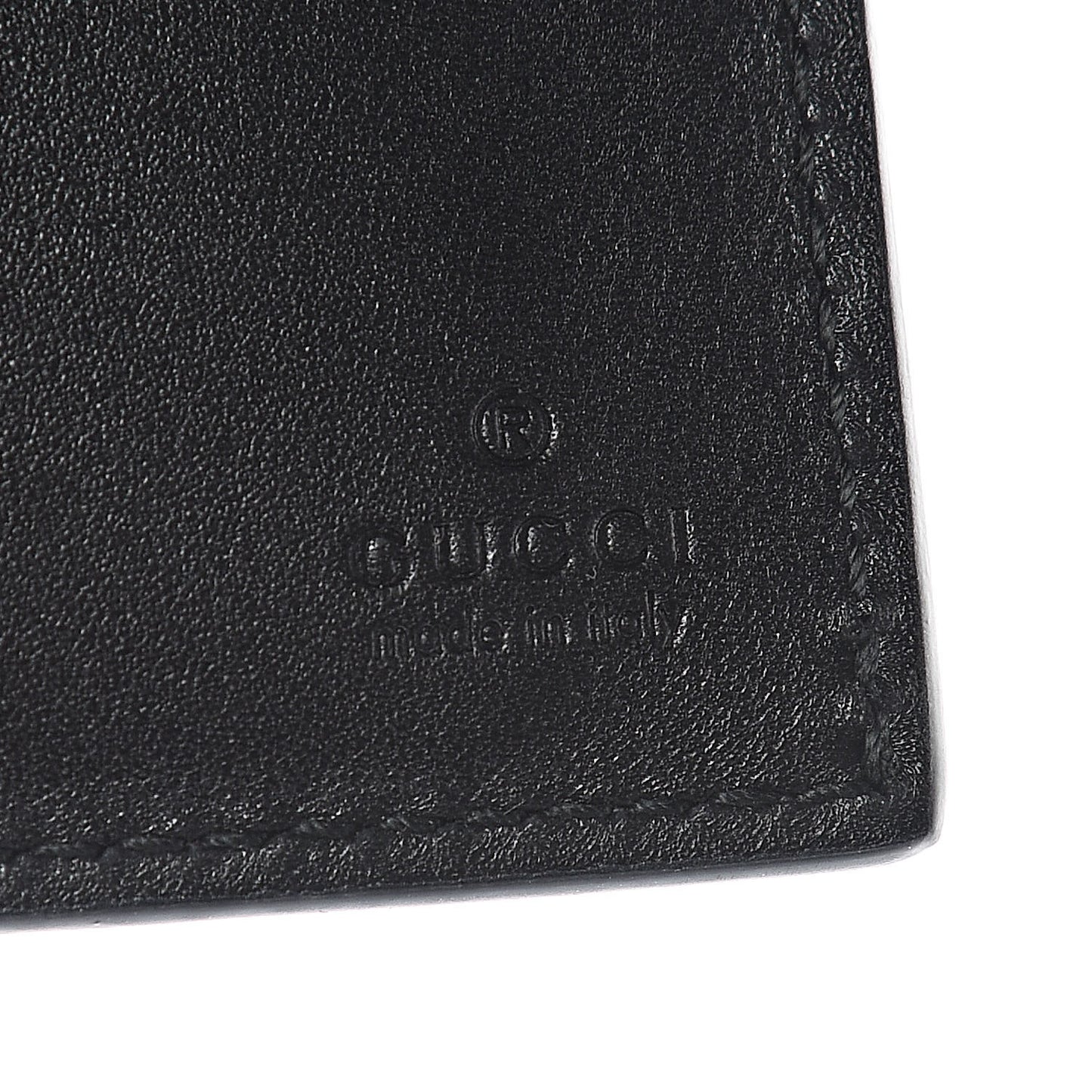 X MLB Guccissima LA Dodgers Embroidered Bi-Fold Wallet Black Green