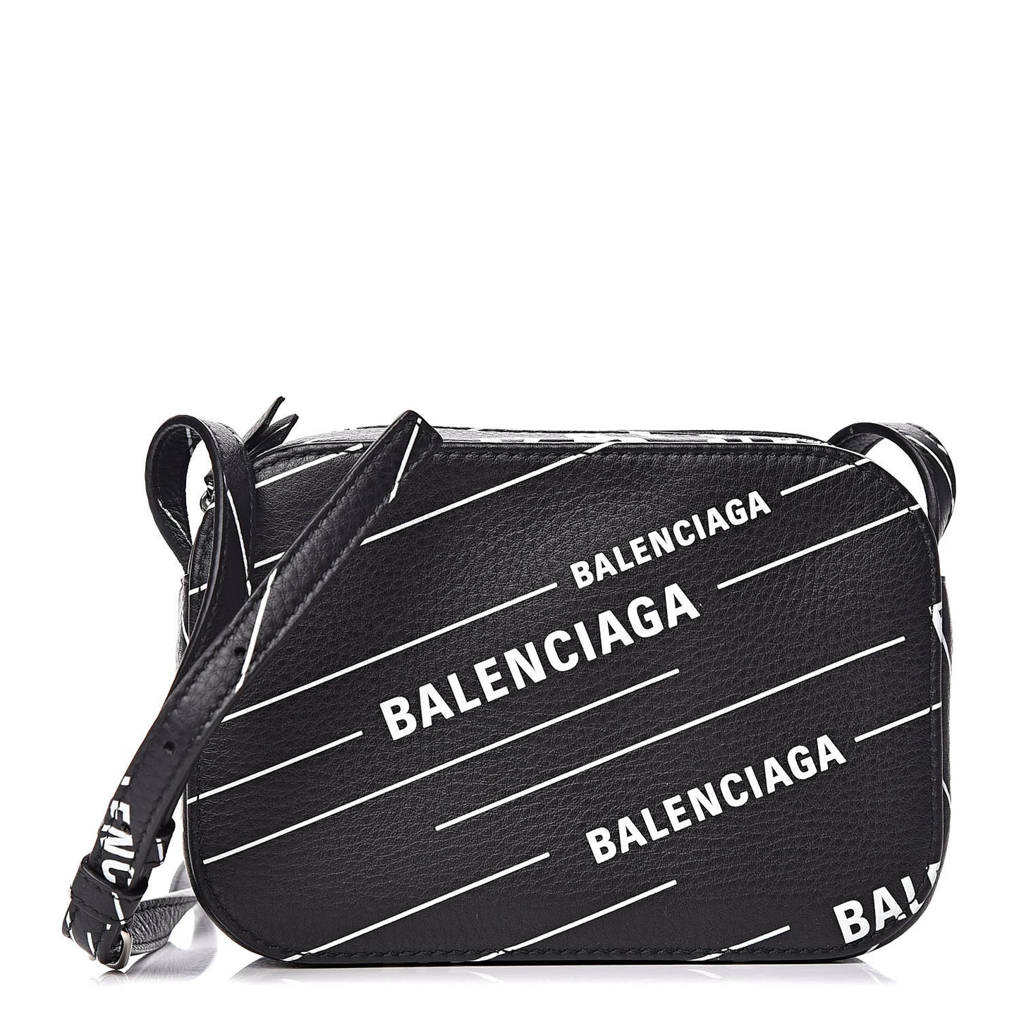 Calfskin Logo Print XS Everyday Camera Bag Black