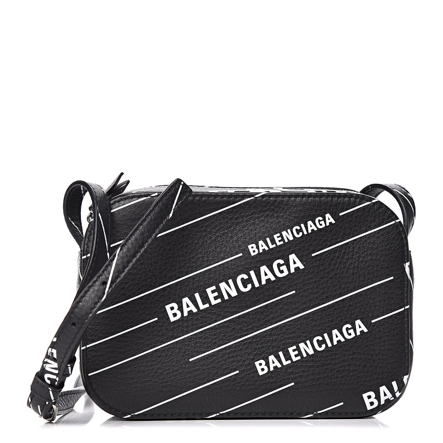Balenciaga Calfskin Logo Print XS Everyday Camera Bag Black 1 of 9