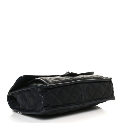 Chanel Caviar Quilted Medium French Riviera Flap Blue 4 of 15
