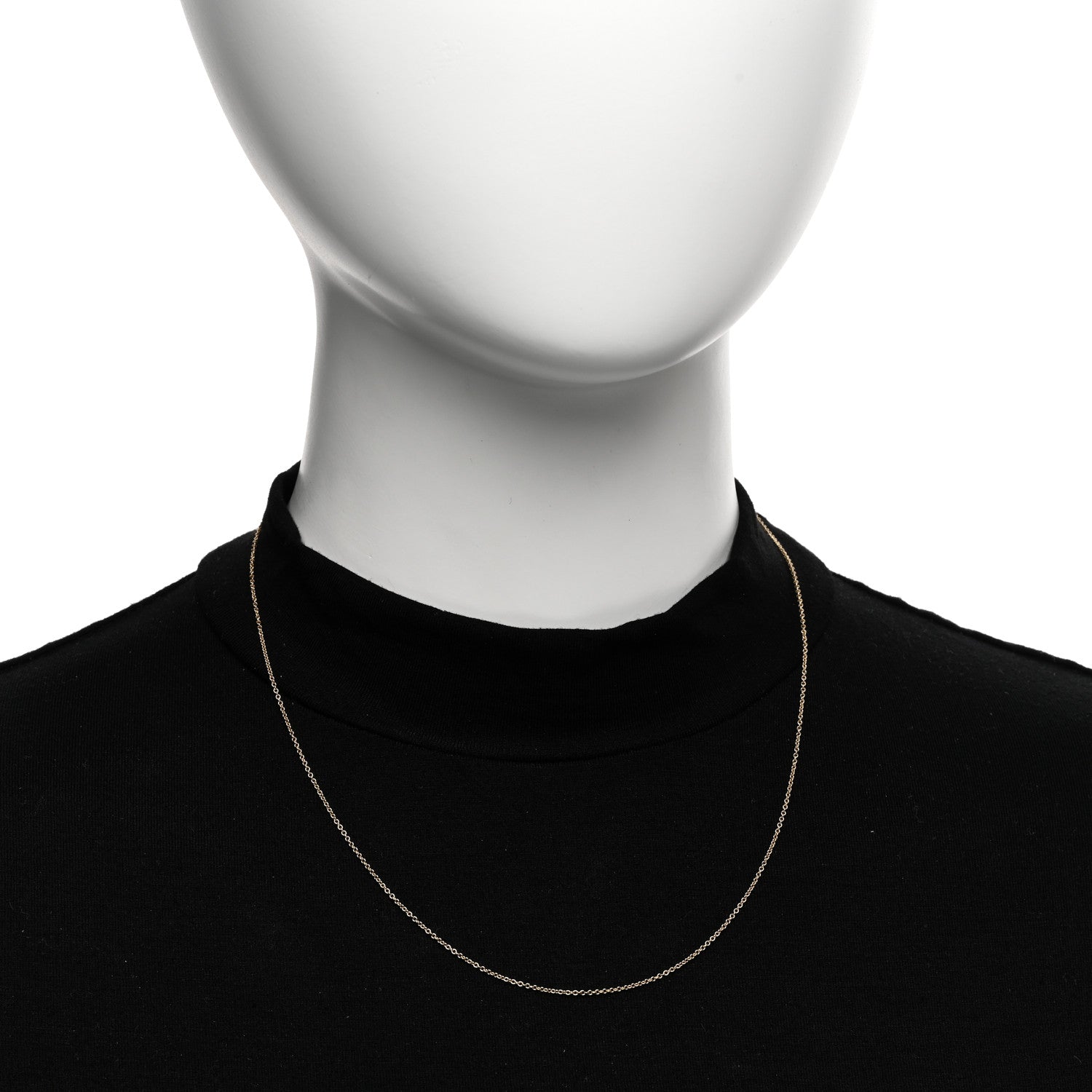 Tiffany 18K Yellow Gold Chain Necklace 18" 2 of 4