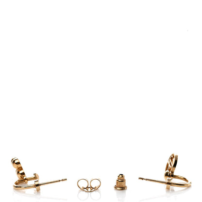 Louis Vuitton Brass Blooming Earrings Gold 3 of 5