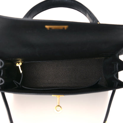Hermes Epsom Kelly Sellier 25 Black 5 of 10