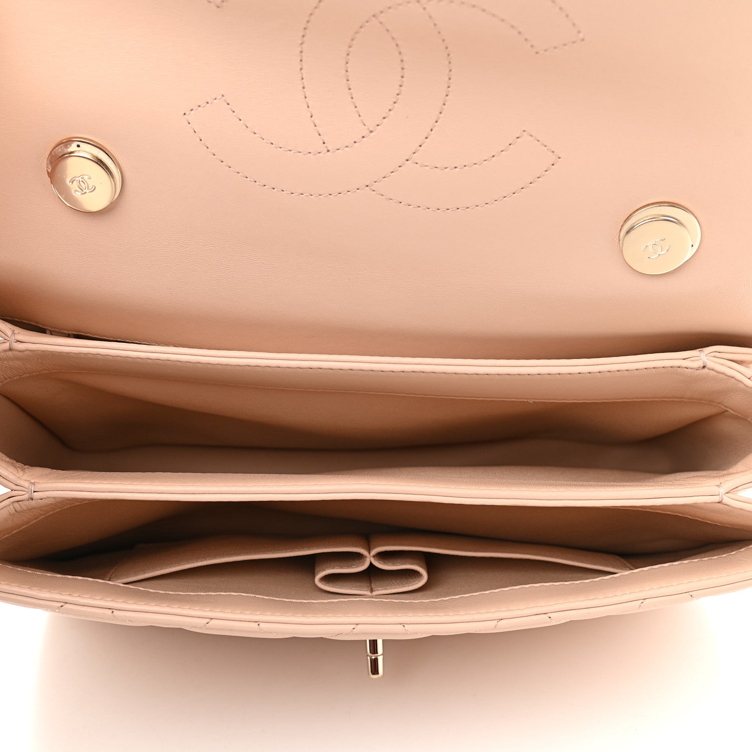 Chanel Lambskin Quilted Medium Trendy CC Flap Dual Handle Bag Beige 5 of 9