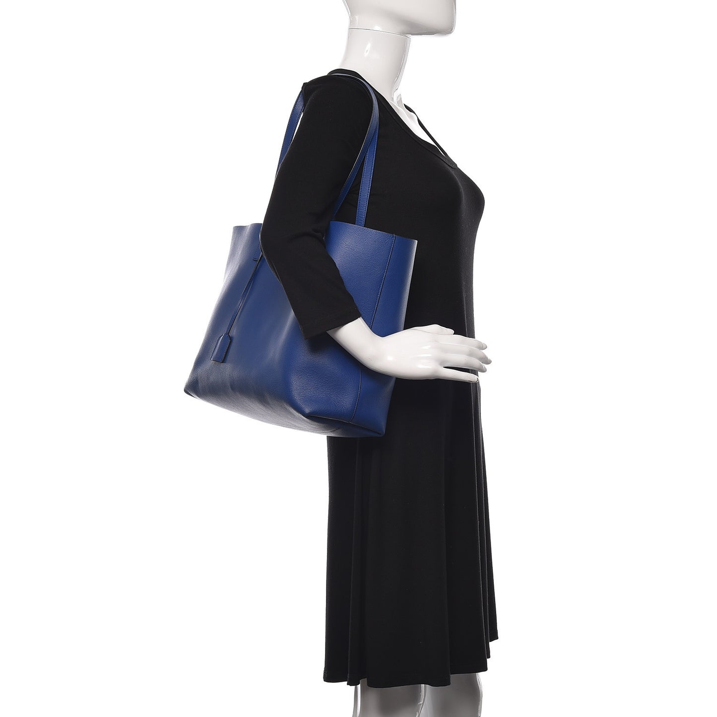 Calfskin Large Shopping Tote Ultramarine